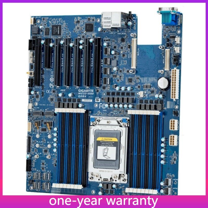 Gigabyte MZ32-AR0-00 Motherboard（Rev 3.0）Support AMD EPYC 7002/7003 Series CPU