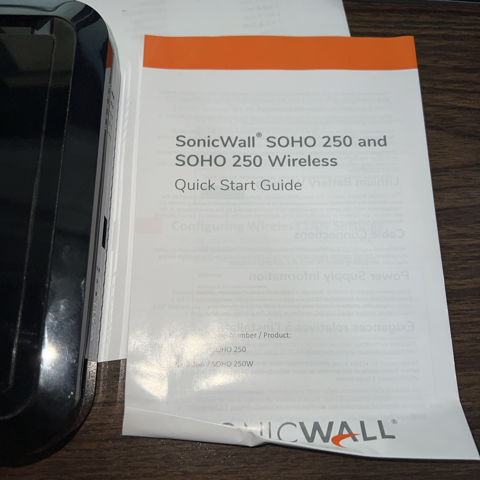 Sonicwall SOHO 250 Network Security/Firewall Appliance 02-SSC-0938