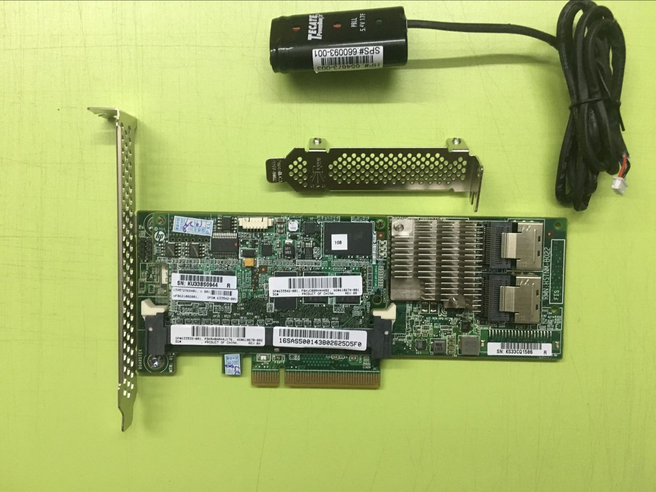 HP 631670-B21  Smart Array P420 512MB Battery FBWC 6Gb 2P SAS Controller