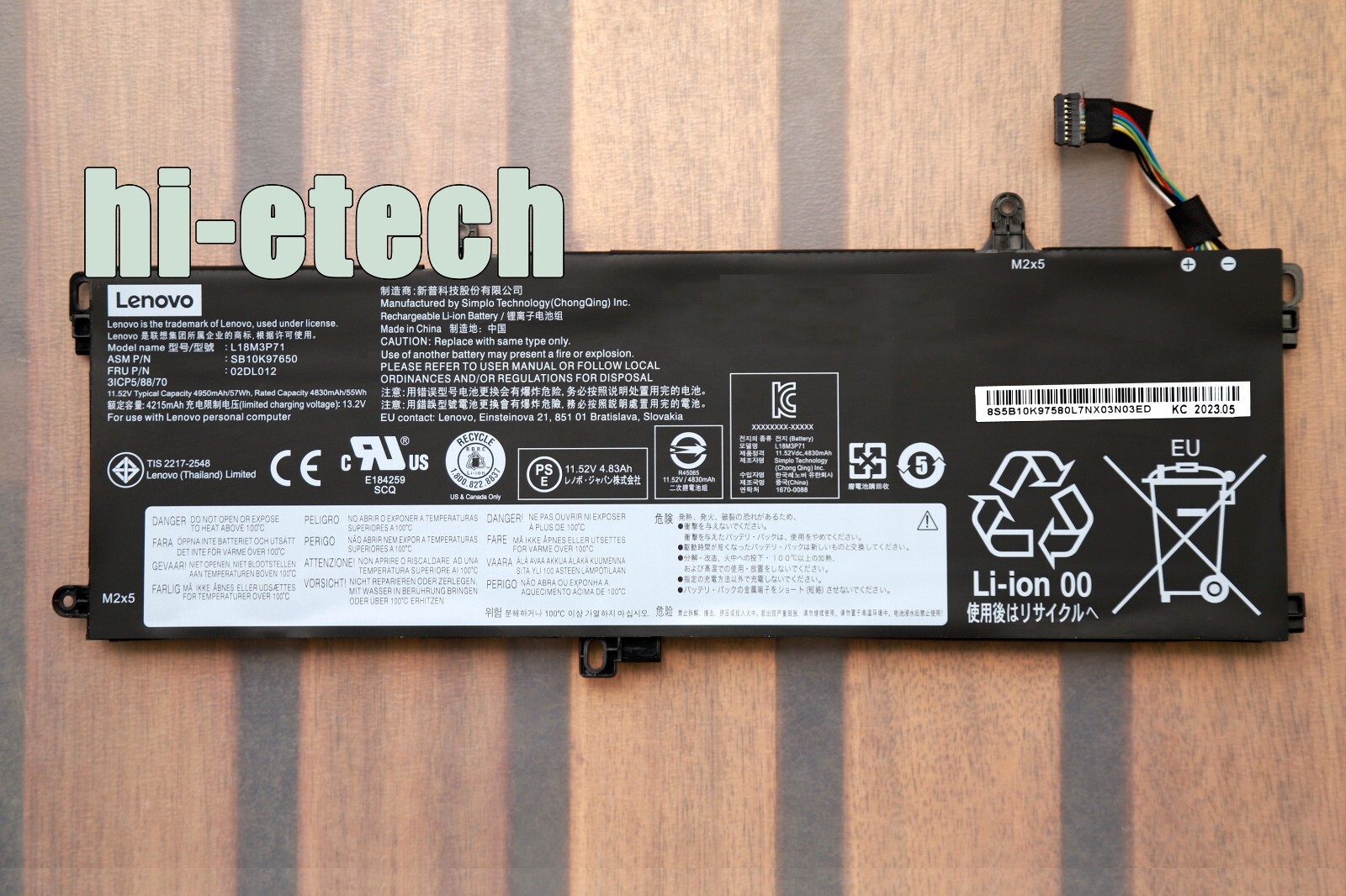 Genuine New L18M3P71 L18L3P71 L18S3P71 Battery for ThinkPad T590 P53S T15 Series