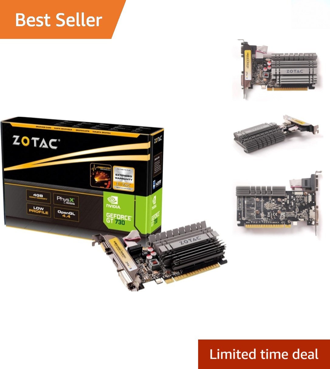 GeForce GT 730 Zone Edition 4GB - Enhance Gaming with 4K & Multi-display Support