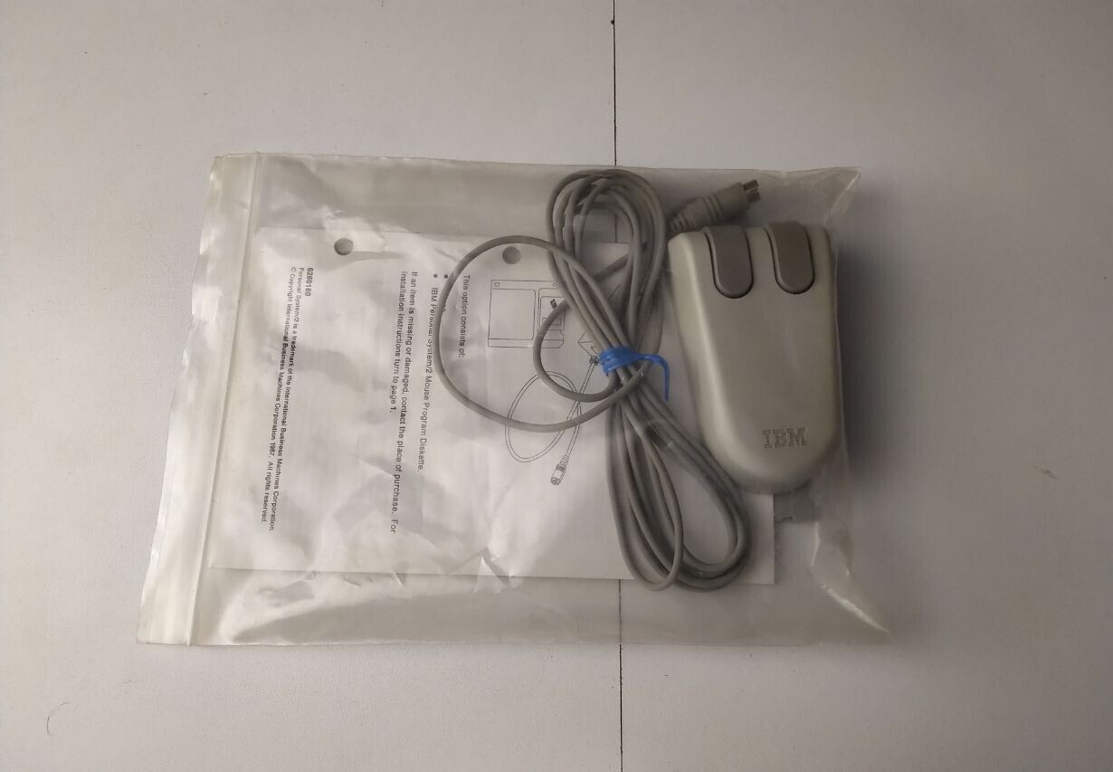 Vintage IBM Personal System/2 Mouse - Complete in Original Packaging