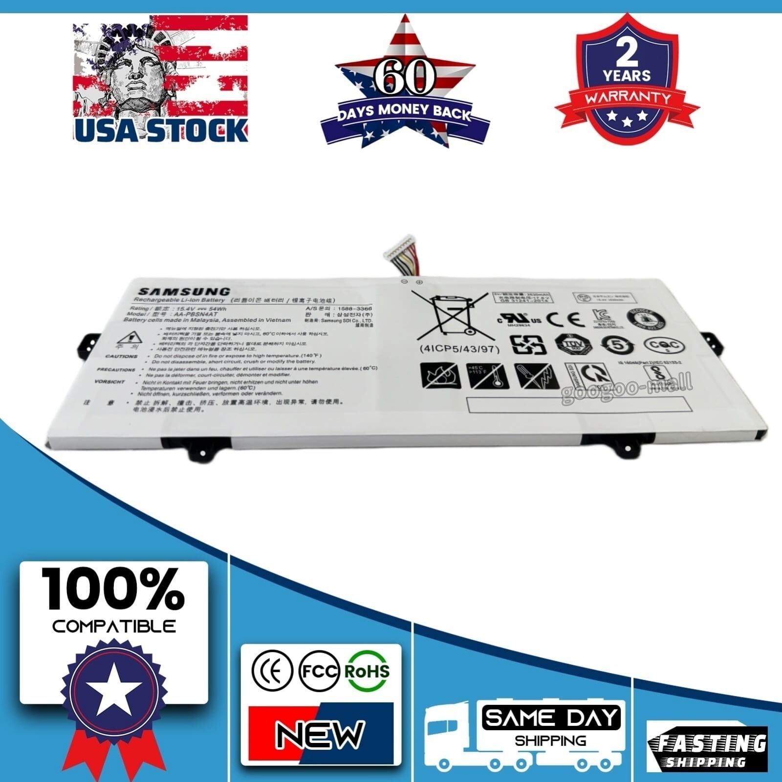 New OEM AA-PBSN4AT Battery for Samsung Galaxy Book NP750TDA-XD1US NP750TDA-XD2US