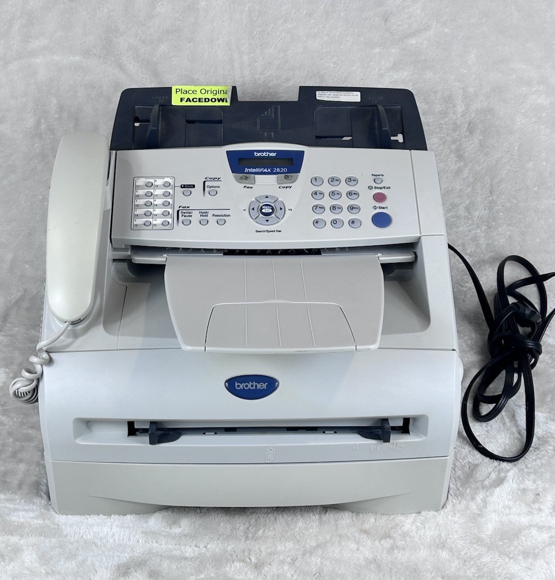 Brother FAX 2820 Laser Plain Paper Fax/Copier With Toner Tested