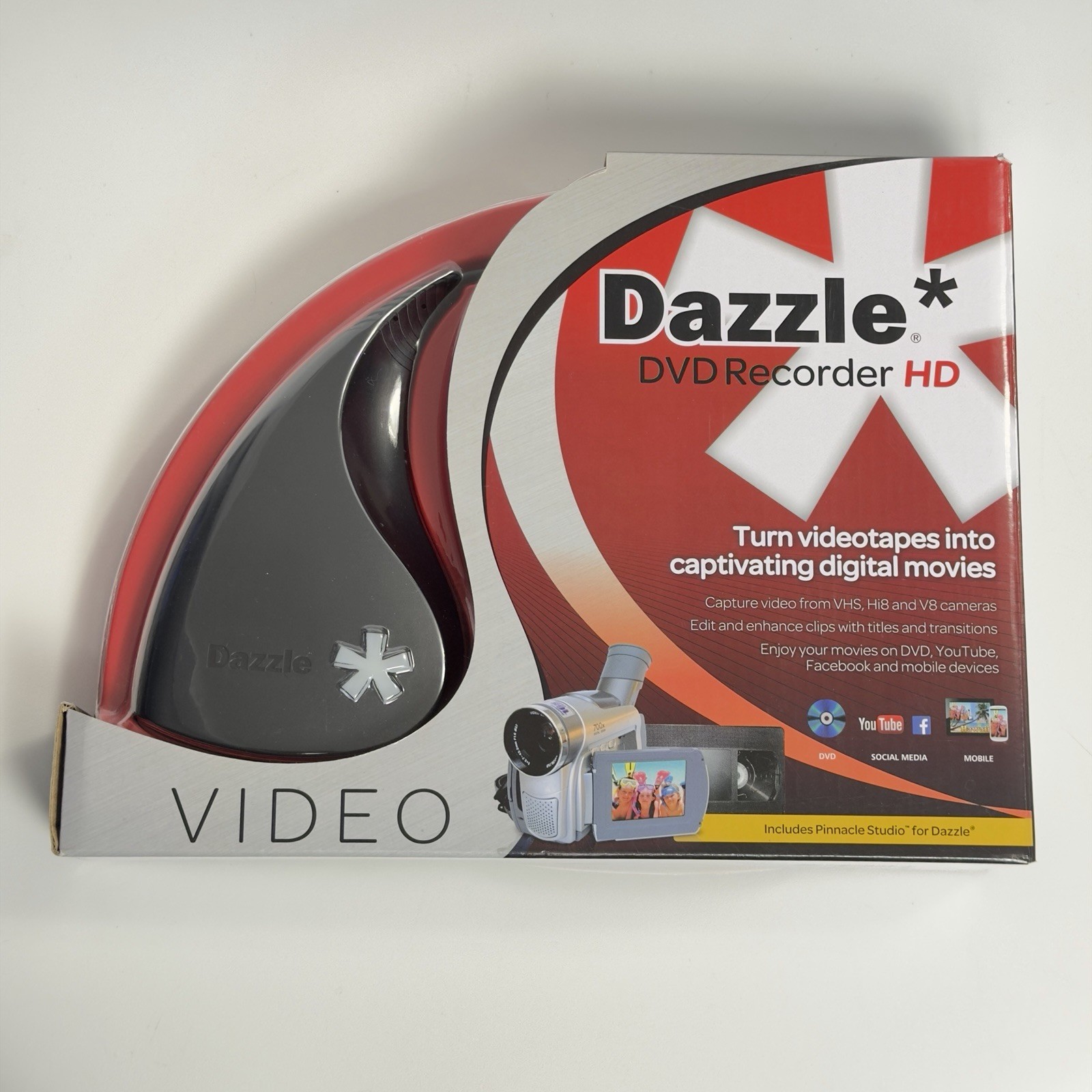 Dazzle Pinnacle DVD Recorder HD USB Video Converter Capture Enhance Digital