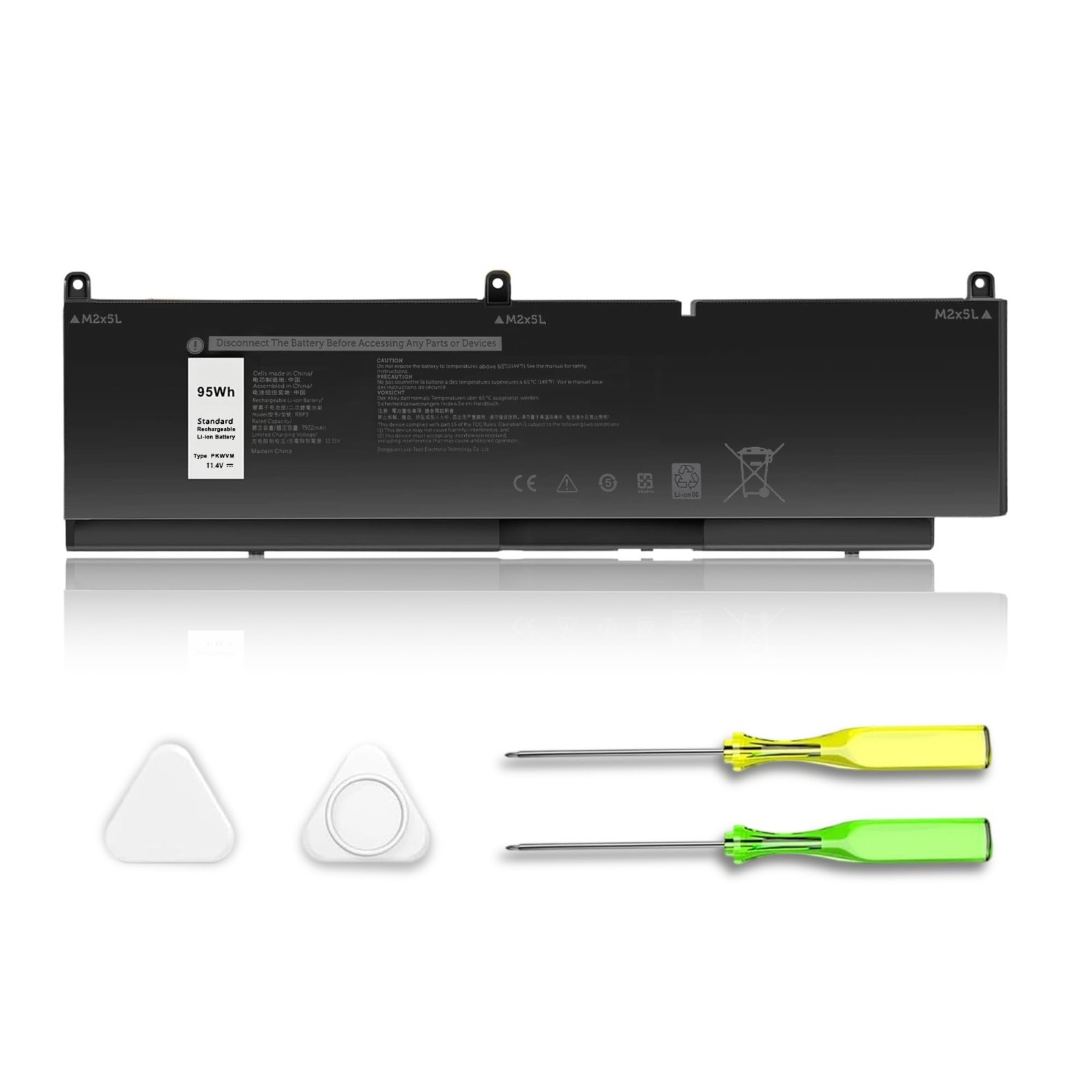 High-Capacity Notebook Battery for Dell Precision 7550 7560 7750 7760 Mobile Wor