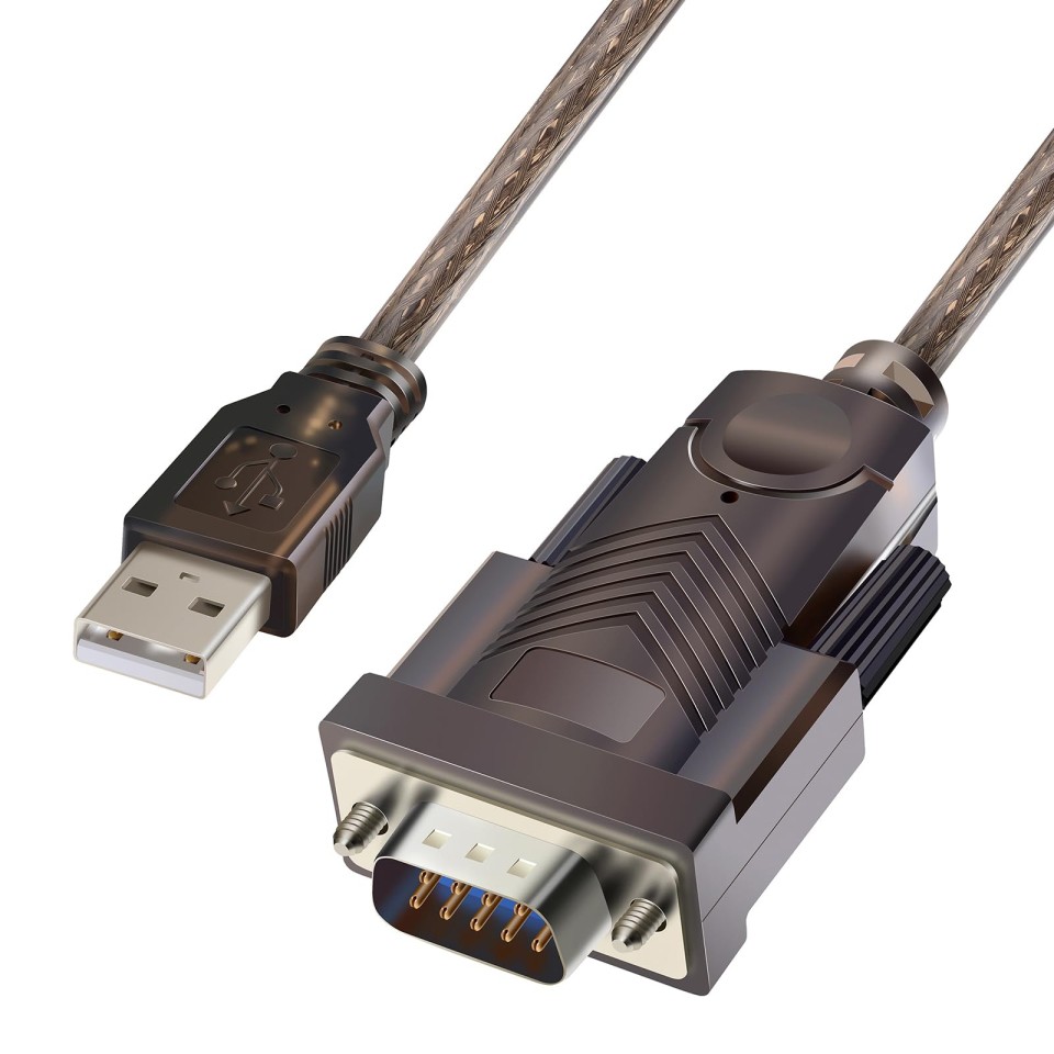 Antkeet USB to RS232 Adapter with FTDI Chipset: 10ft USB 2.0 Male to RS232 Femal
