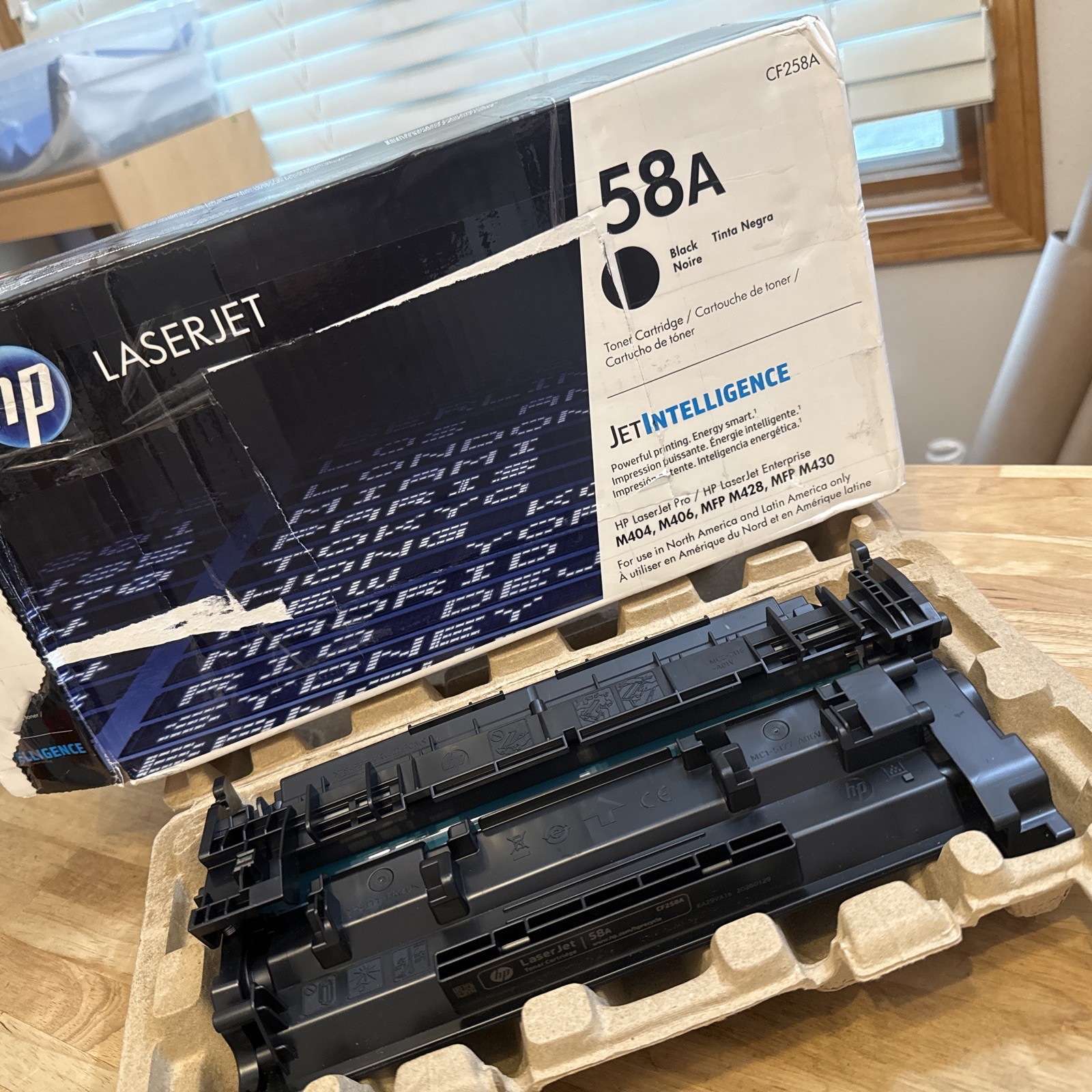 New OEM HP 58A M404 M428 M430 Toner Cartridge CF258A - OPEN BOX New Toner