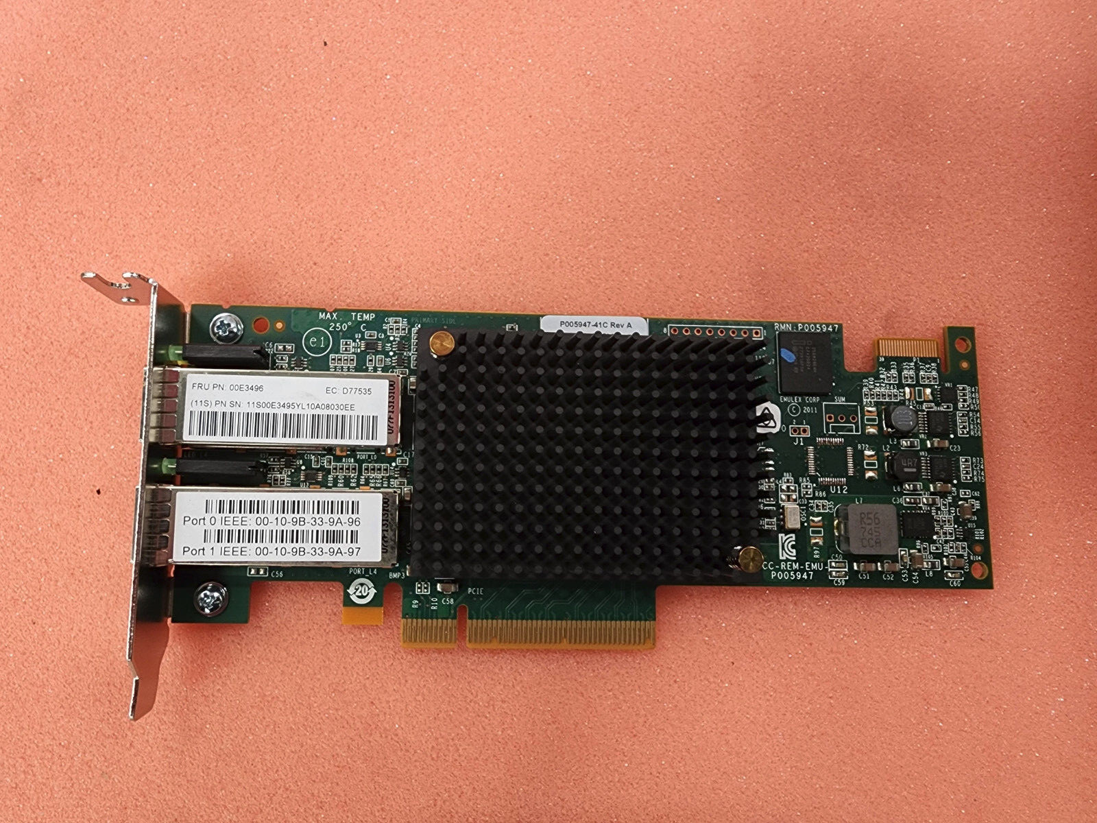 IBM EMULEX 00E3496 Server Module