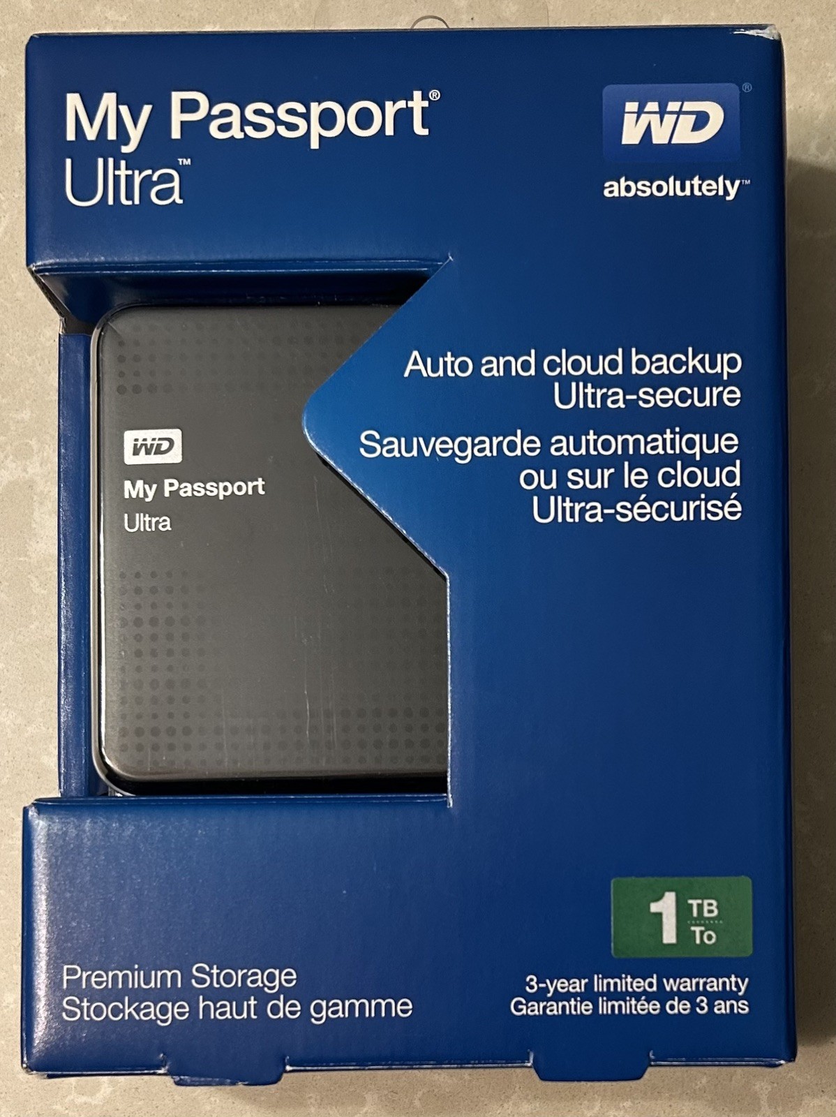 Western Digital My Passport Ultra 1 TB Storage External Hard Drive