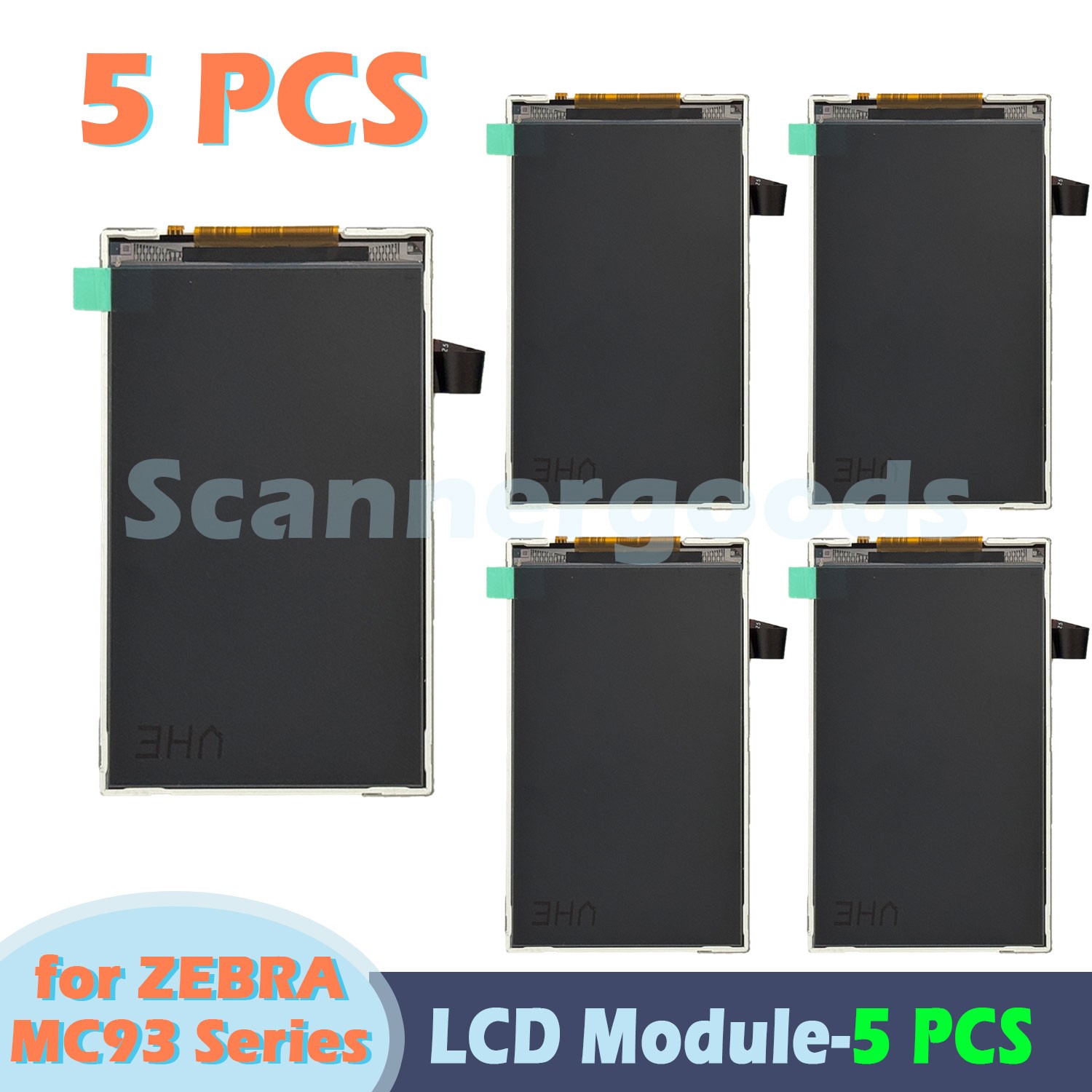 5 PCS LCD Module Replace for Zebra MC93 Series MC9300 MC930B-G