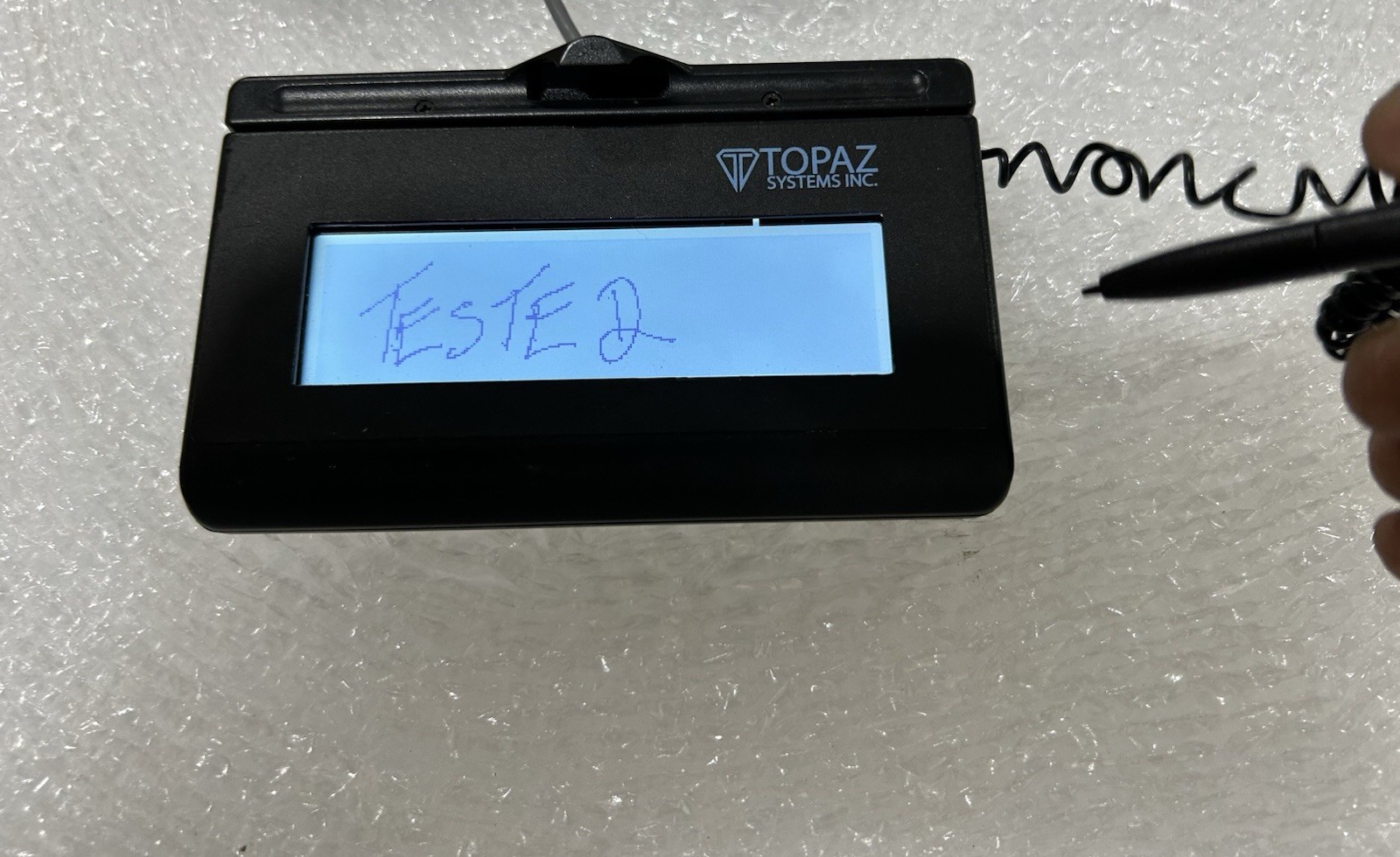 Topaz System T-LBK460-HSB-R USB Signature Capture Pad .