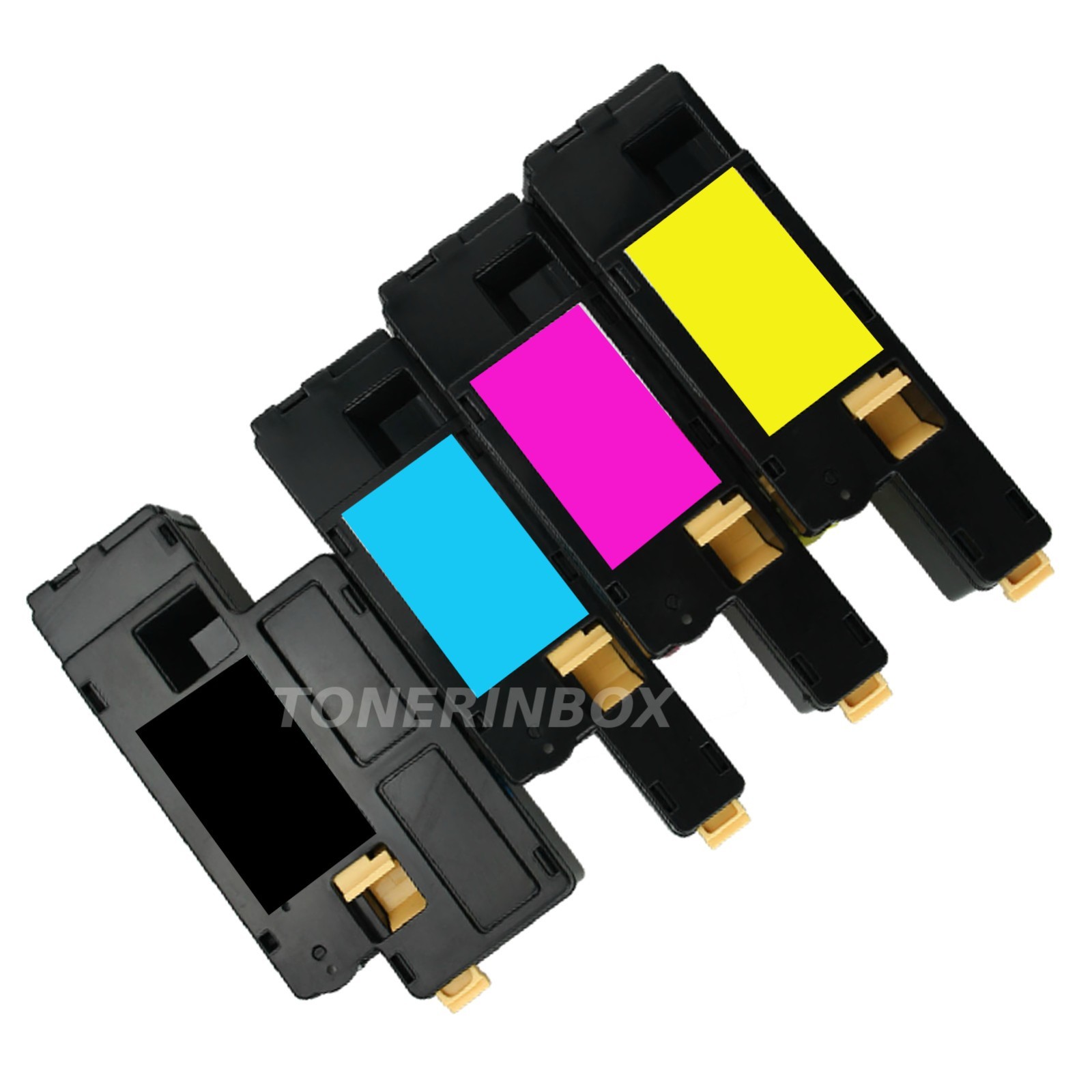 4 Pack B/C/M/Y Toner Cartridge Fits Dell C1660W, C1660, C1660CNW