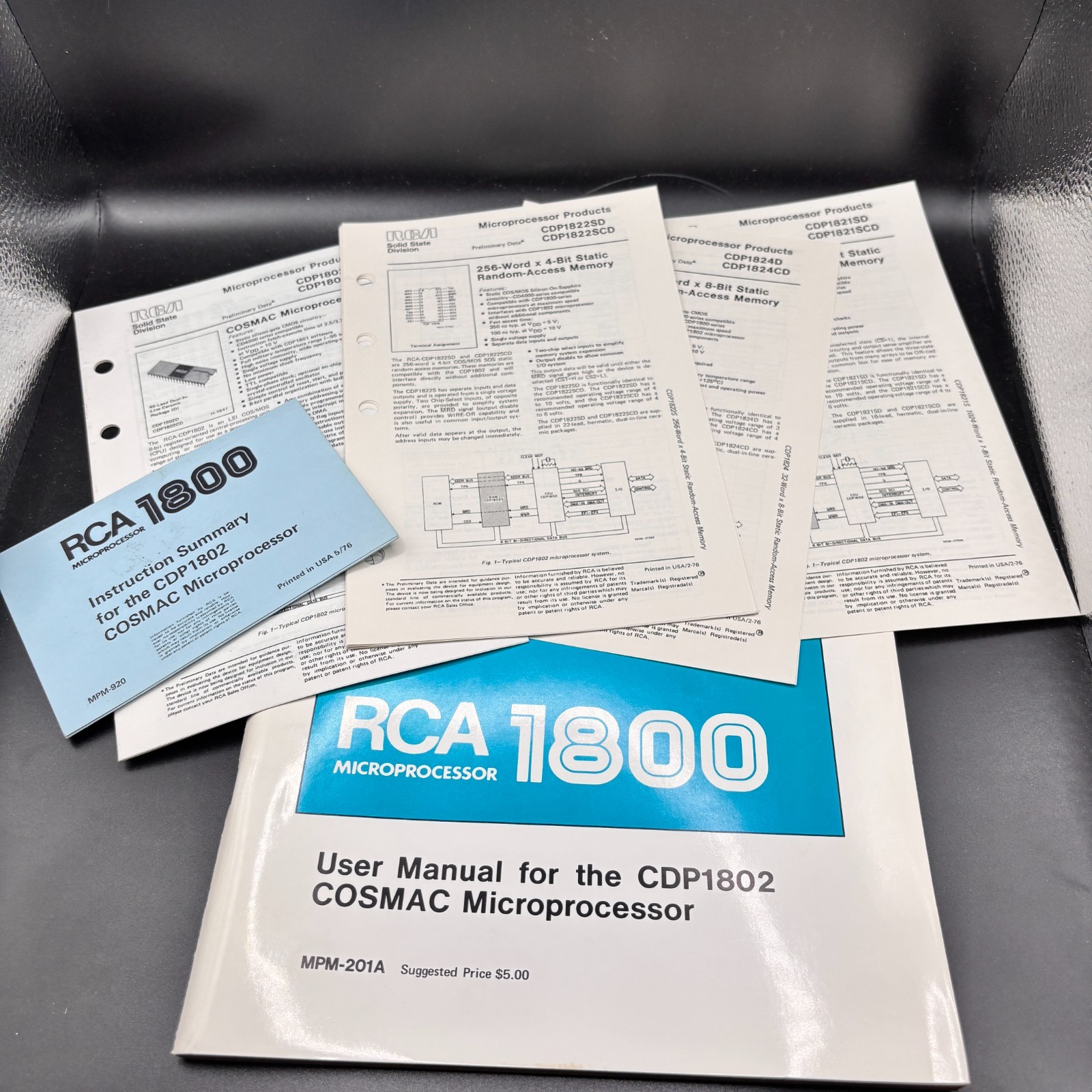 RCA Microprocessor 1800 User Manual CDP1802 COSMAC Microprocessor & More