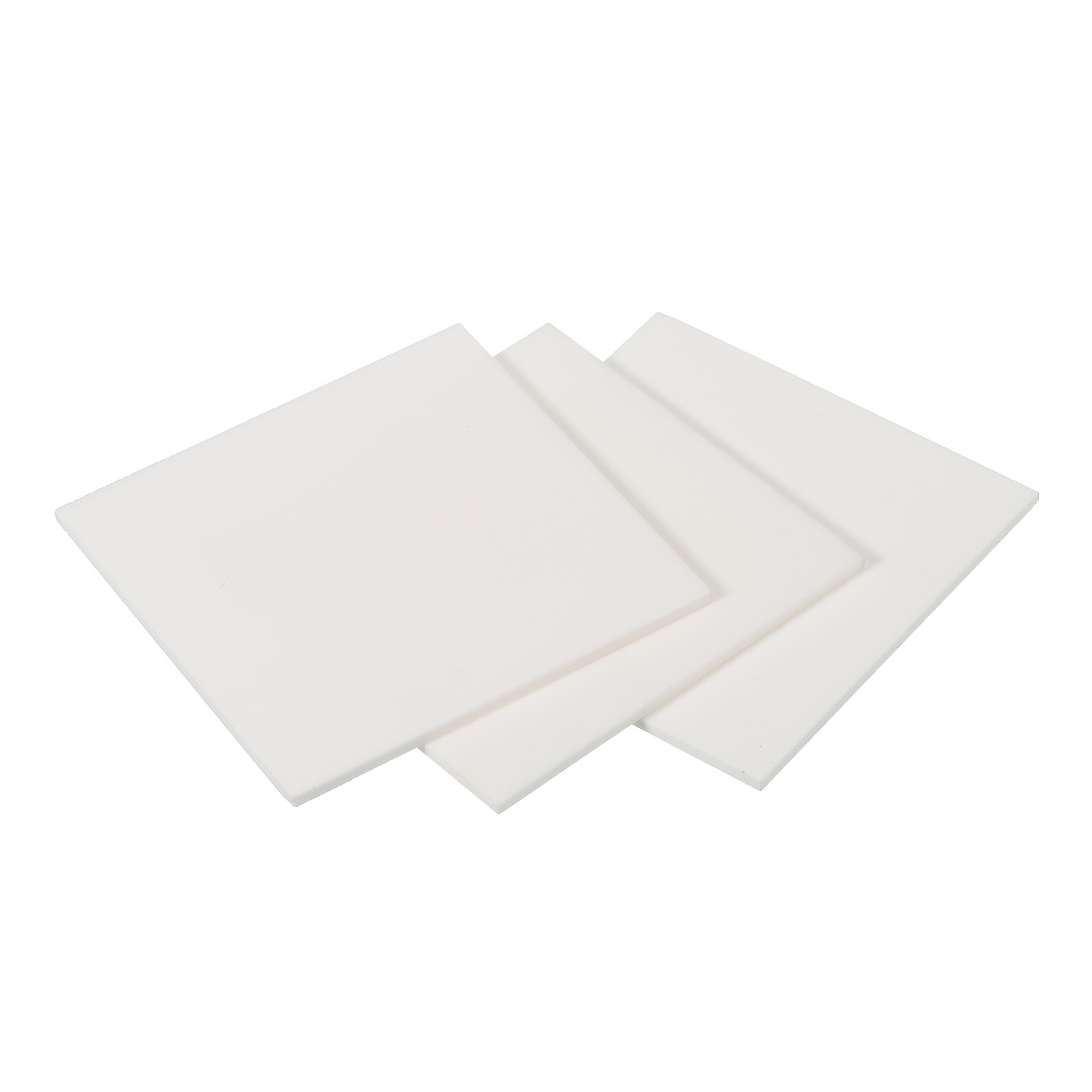 Alumina Ceramic Sheet Square Cooling Pad Insulating 3pcs 50x50x1.5mm