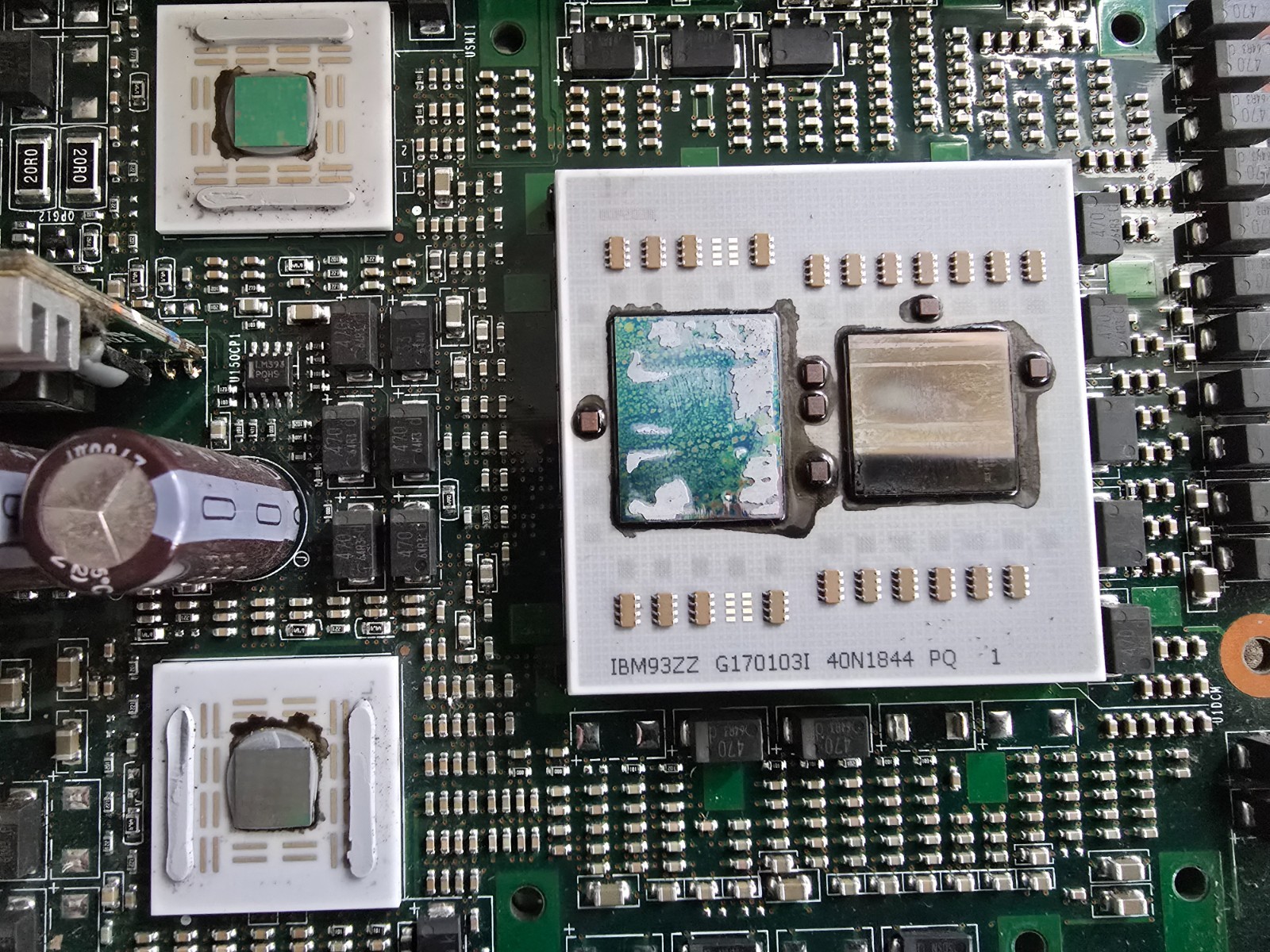Rare Vintage IBM 93ZZ PowerPC Server Board - MCM Ceramic CPU - 40N1844 - 1.1 lbs