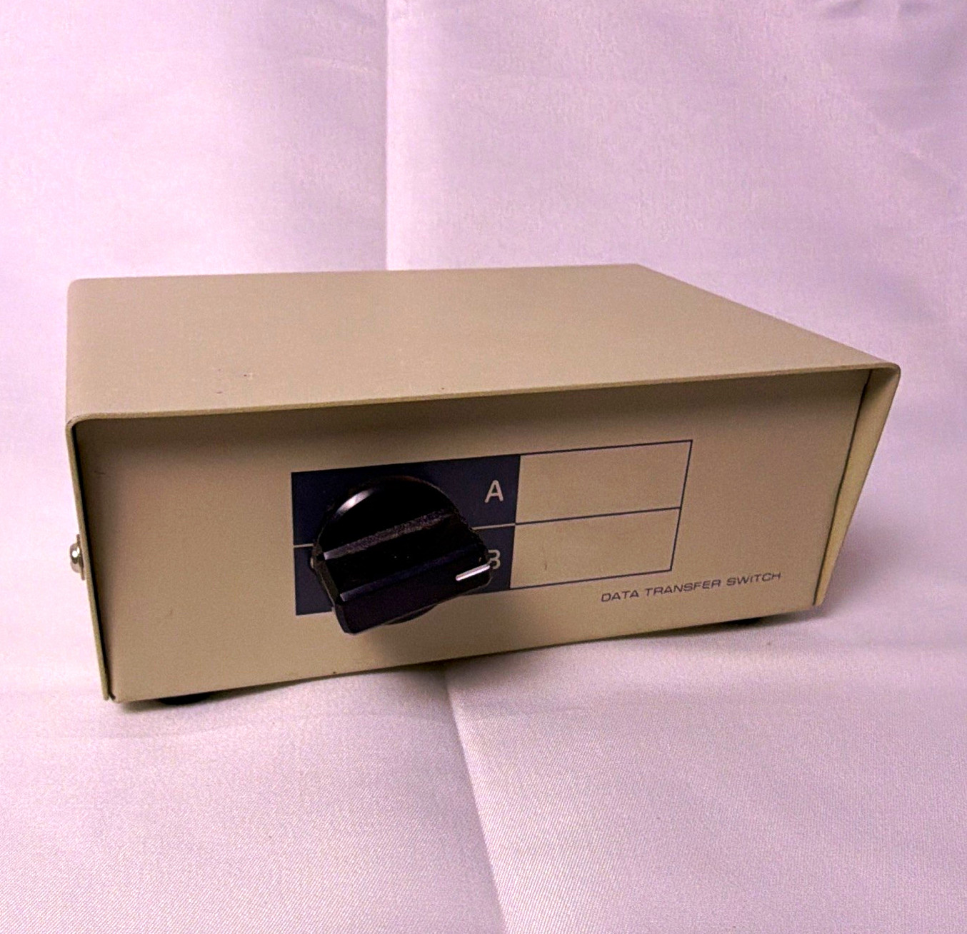 Vintage DB25 3 Port Manual A/B Data Switch Box Parallel Serial Non-Tested