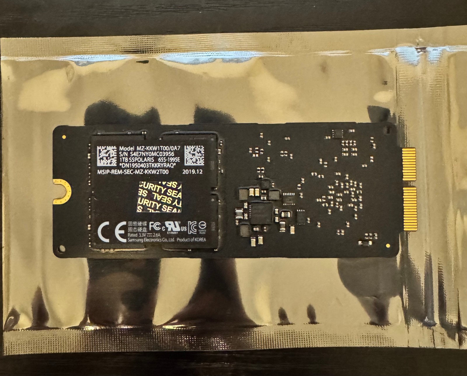 Apple OEM SAMSUNG SSPOLARIS 1TB SSD 655-1995E for Mac Pro Mini iMac MacBook Pro