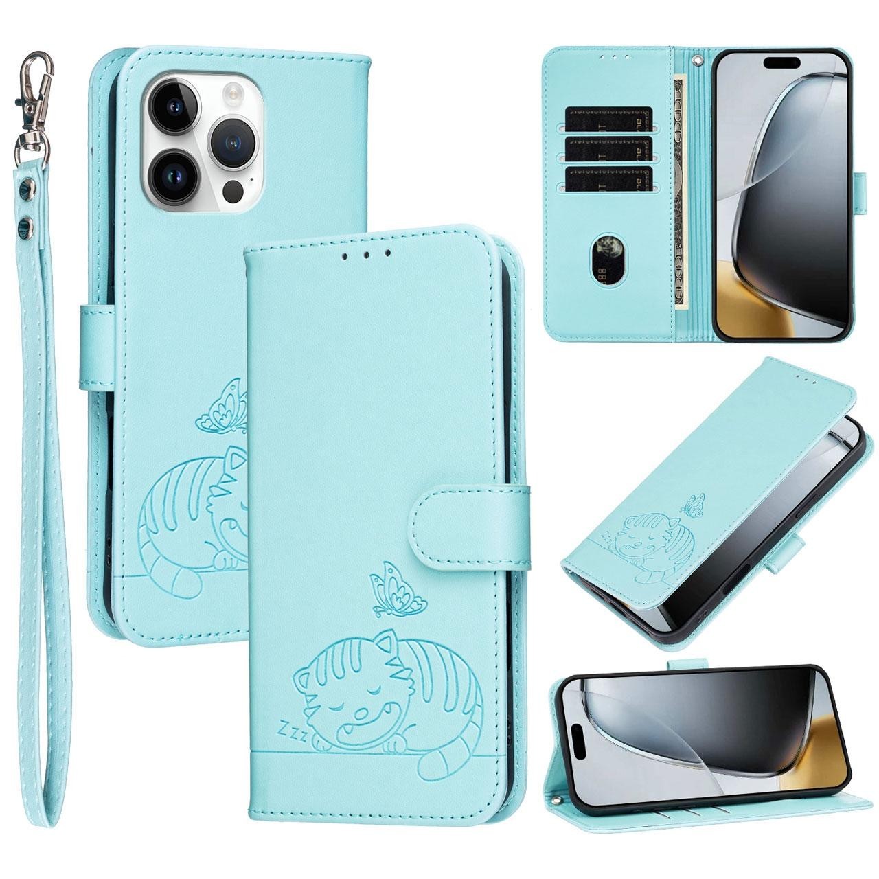 Cat Butterfly Wallet Cover Case For Motorola Edge 70 60 50 40 G86 G56 G 5G G75