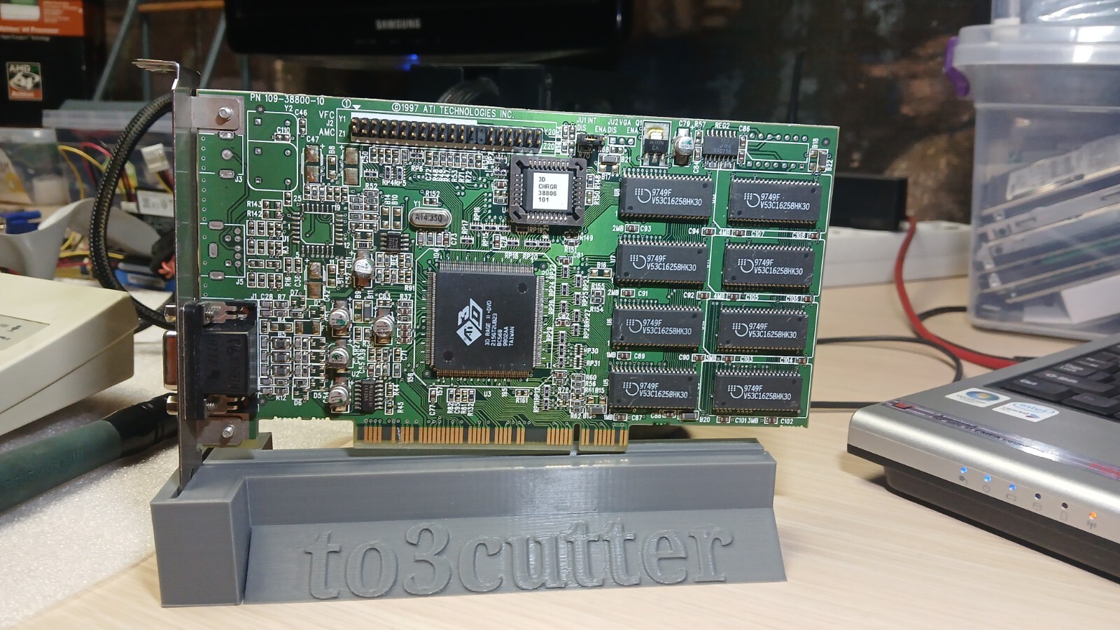 VGA ATI 3D Rage IIC / 2C PCI Graphics Card (109-38800-10), Tested & Works GREAT