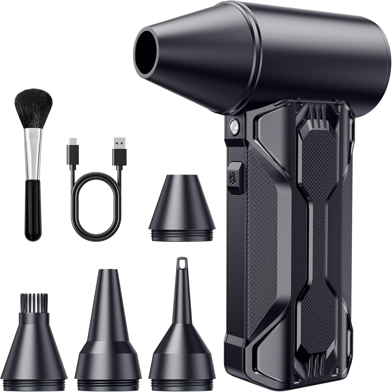 Compressed Air Duster, 110000 RPM High-Speed Electric Air Duster with Brushless