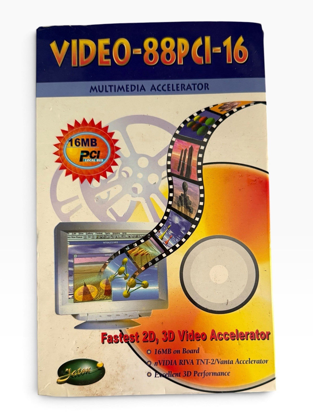 Jaton Video-88PCI-16 NVIDIA RIVA TNT2 Vanta 16MB PCI VGA Card Boxed