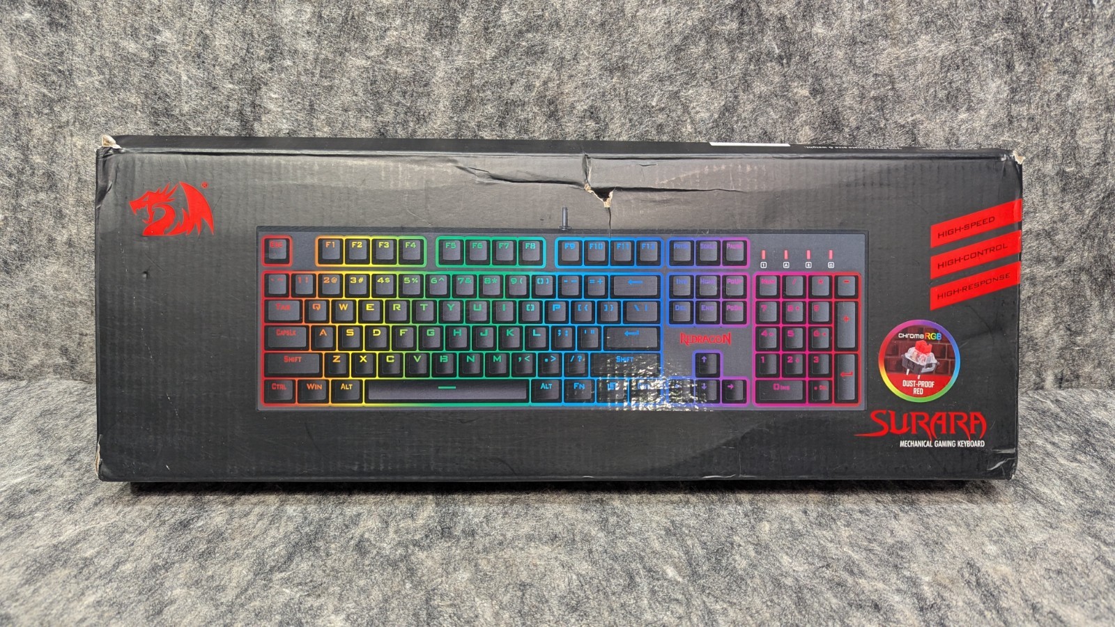 Redragon Surara K582RGB Mechanical Gaming Keyboard – Sealed Box, Wired RGB LED