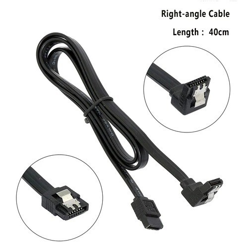 5PCS SATA III 90° Data Cable for SSD HDD Adapter High Speed SATA3.0 Motherboard