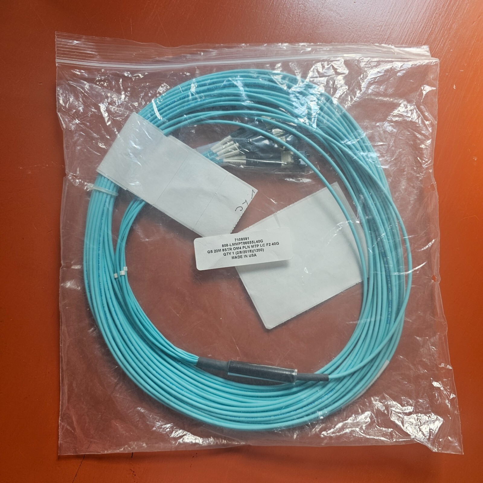 NEW Legrand QS 20M 8STR OM4 PLN MTP LC F2 40G