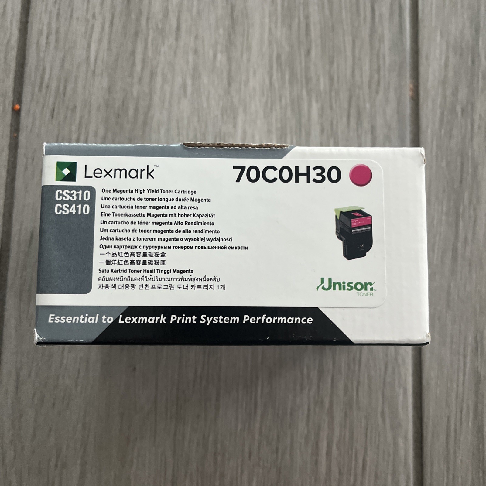 Lexmark 700H3 Magenta HY Toner Cartridge (70C0H30) - CS310 CS410 70coh30, New