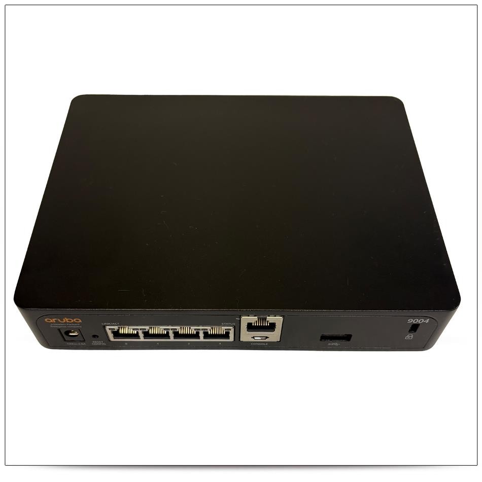 ARUBA R1B20A 9004 US 4-Port GBE RJ45 Gateway, No Power Adapter, Unclaimed