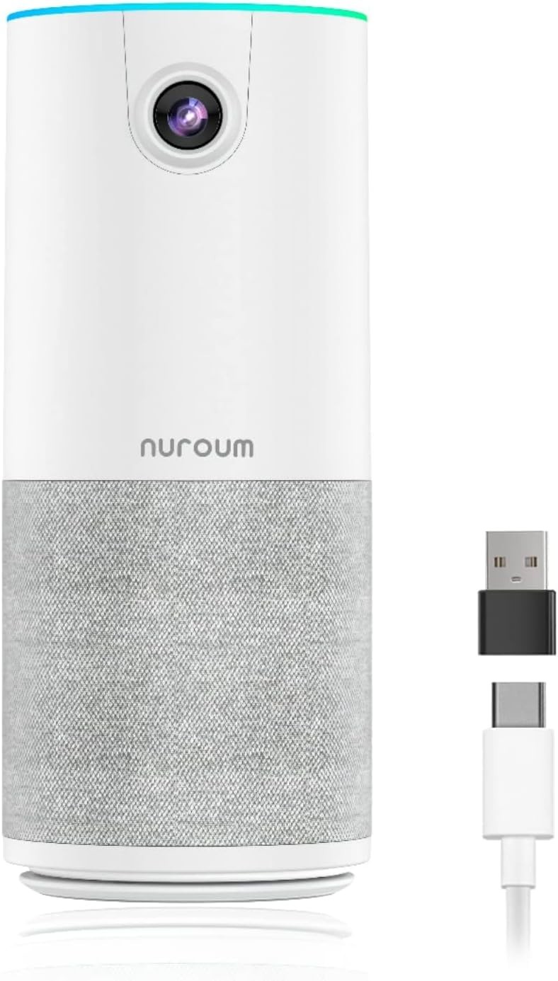 NEW Nuroum C10 All-In-One Conferencing Camera AW-C10 Portable Webcam W/ Speaker