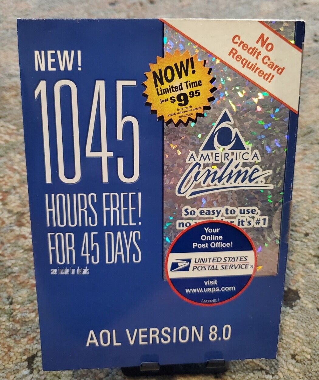 AOL 8.0 Installation Disc Vintage - Sparkle USPS