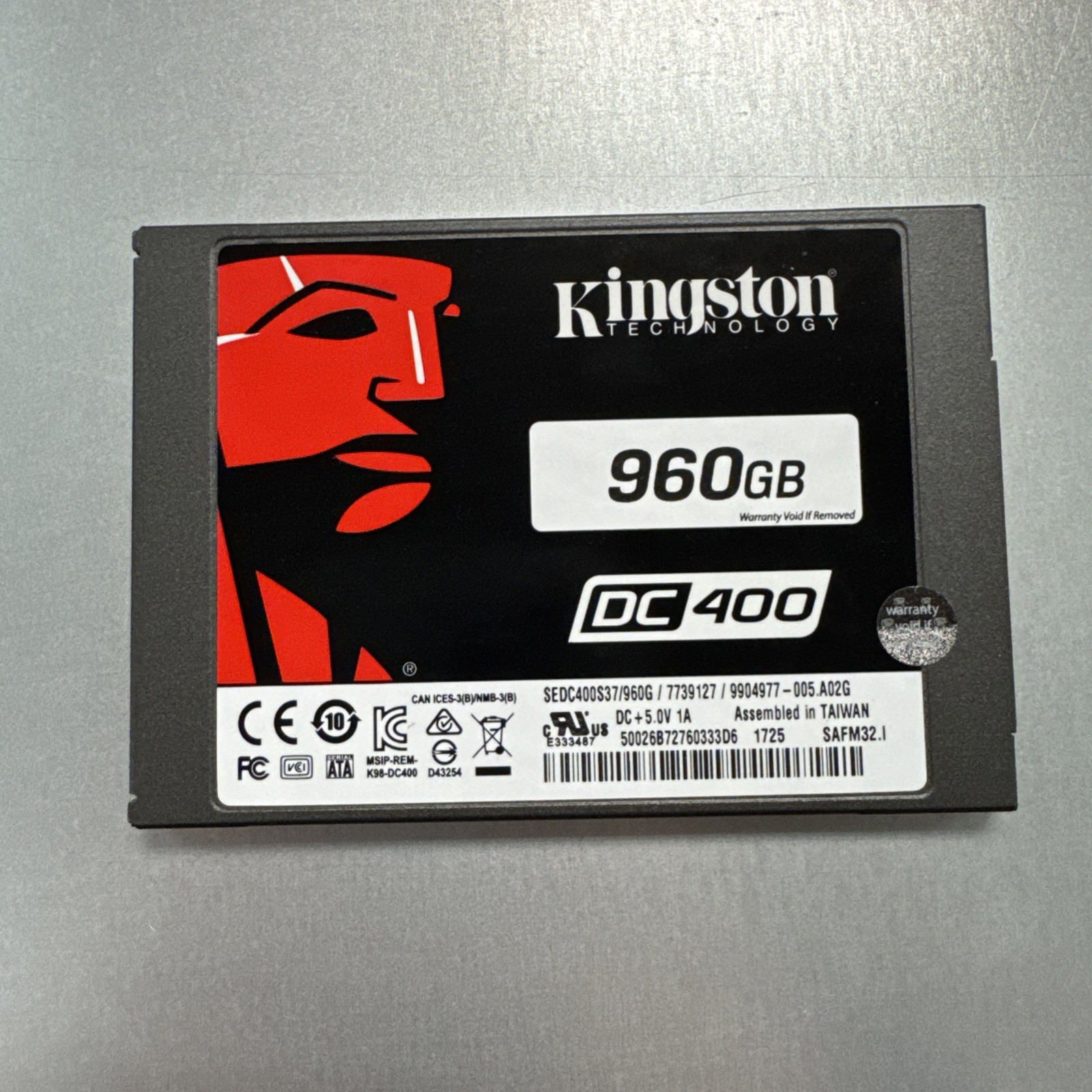Kingston Enterprise DC400 Solid State Drive 960GB SSD SEDC400S37 *TESTED*