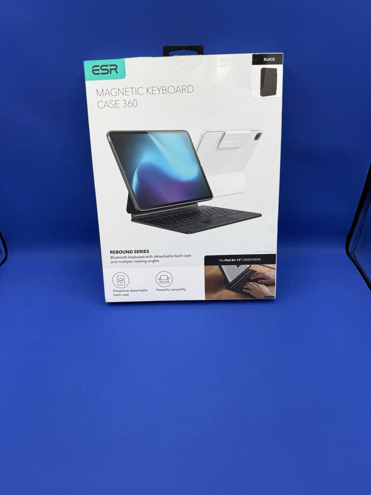 ESR Rebound Series Magnetic Keyboard Case 360° - iPad Air 13 inch (2024), Black