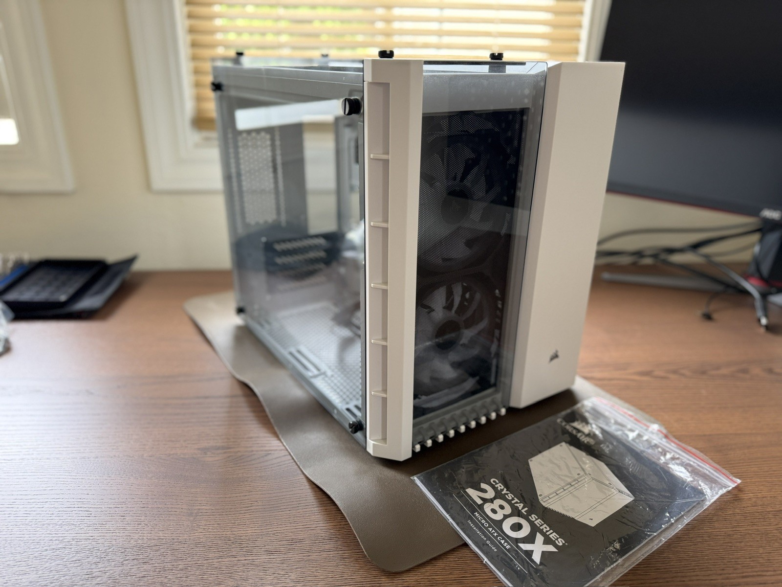 Corsair Crystal 280X RGB Micro-ATX PC Case White - Accessories & Original Box