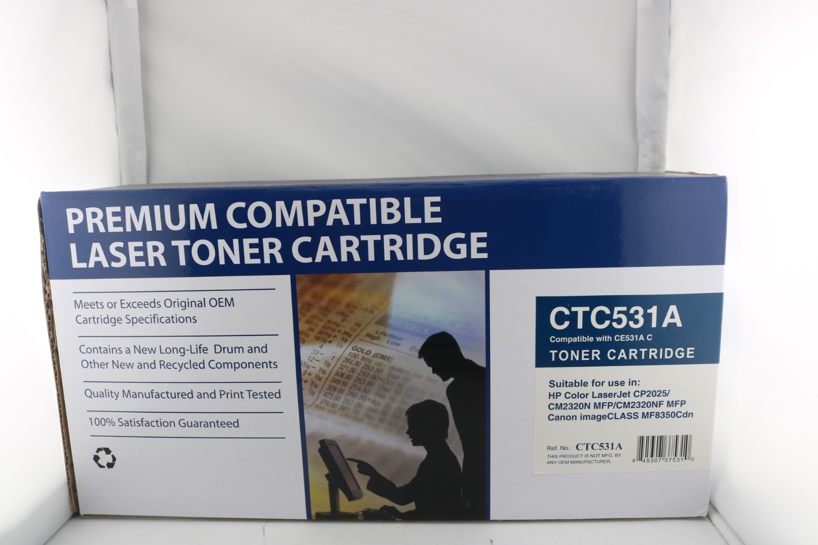 Premium Compatible CTC531A Cyan Toner Cartridge for HP CE531A 304A New