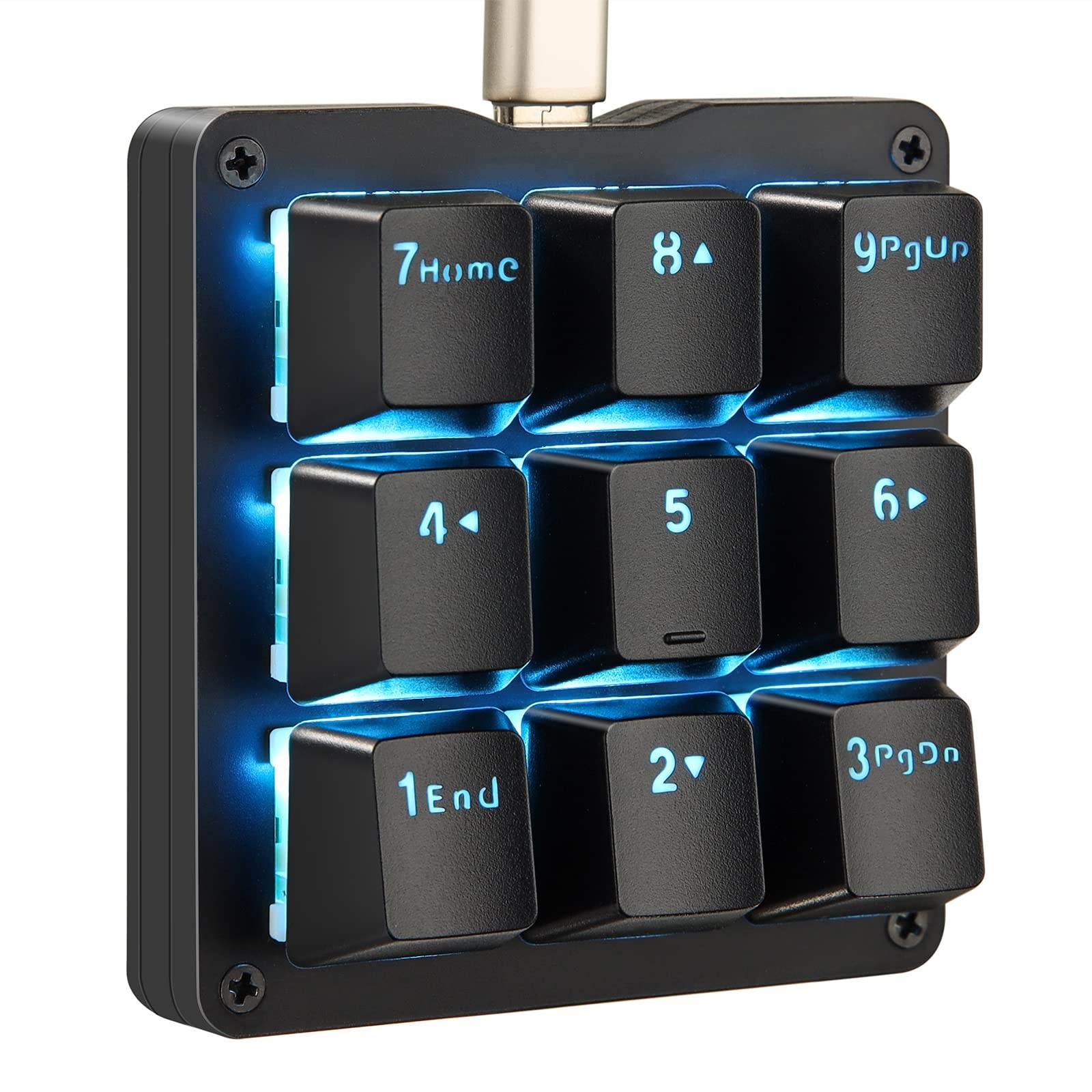 Koolertron Mechanical Numpad Macro Keyboard, 9-Key Numeric Keypad LED Backlit...