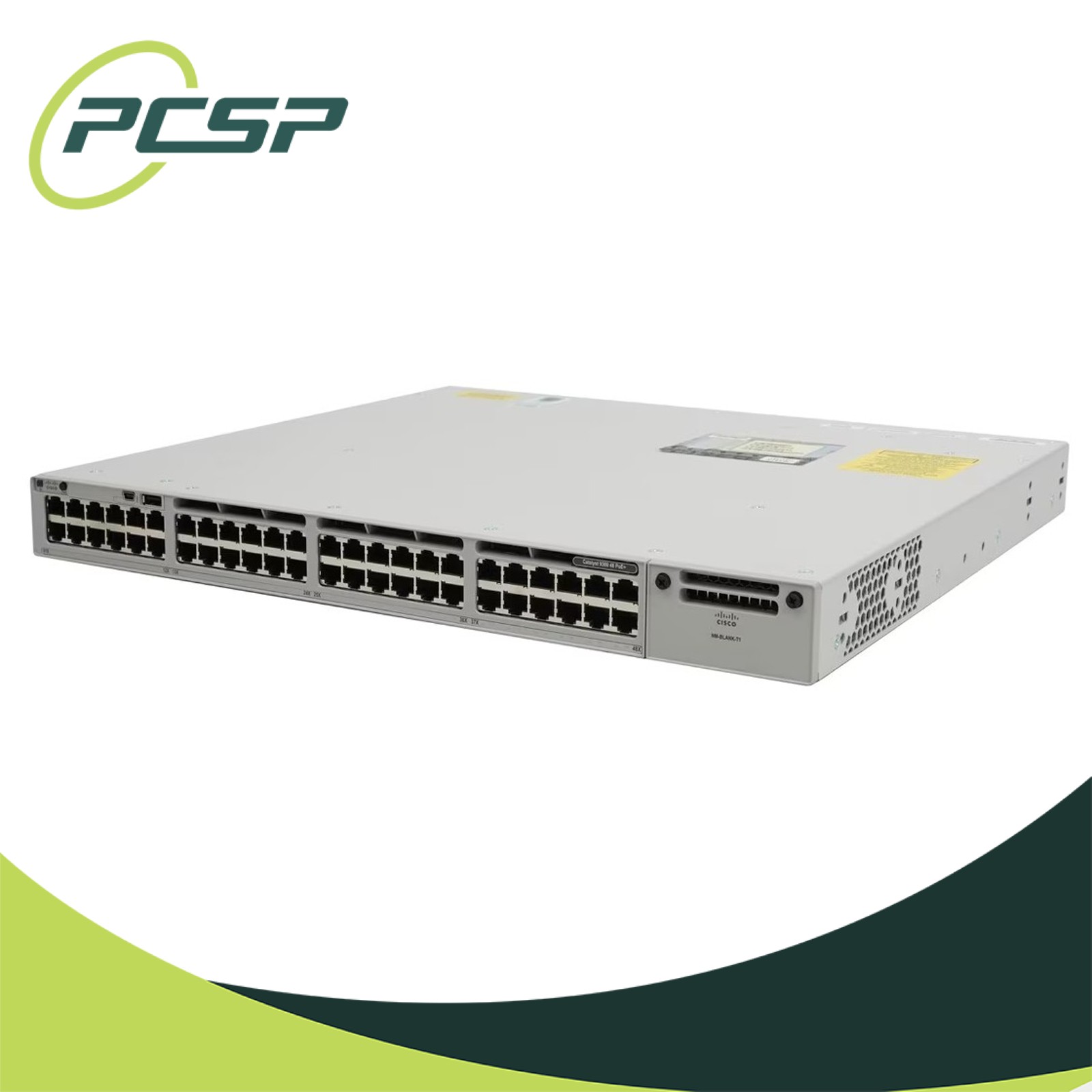 Cisco Catalyst C9300-48P-A 48 Port PoE+ Switch 2x 715W PSUs Net Mod Blank 3x Fan