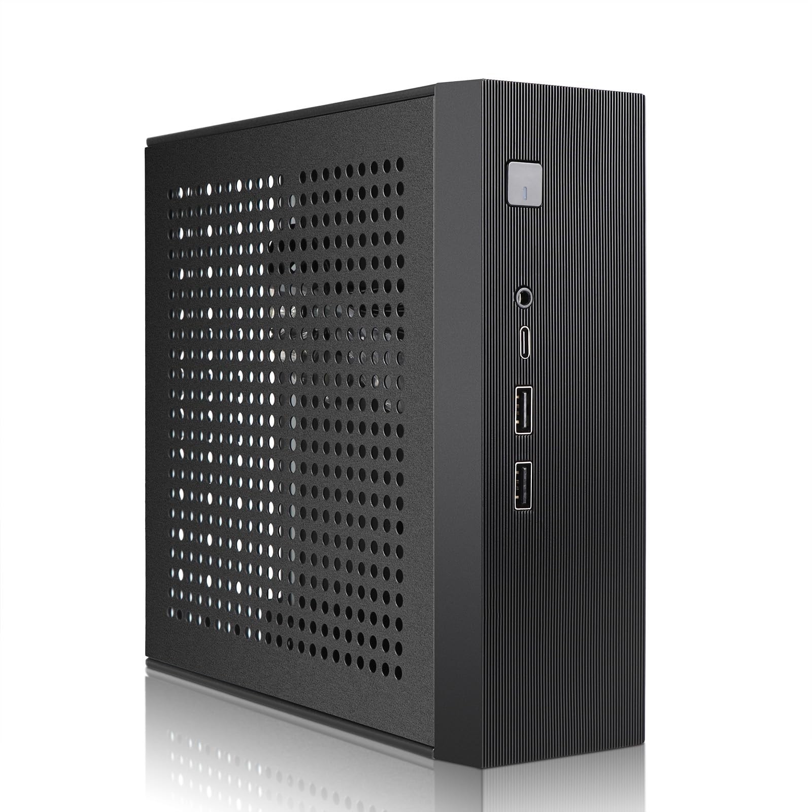 Mini ITX HTPC Case,SFF Small Form Factor Mini-Tower PC Case 0.6mm SPCC Computer