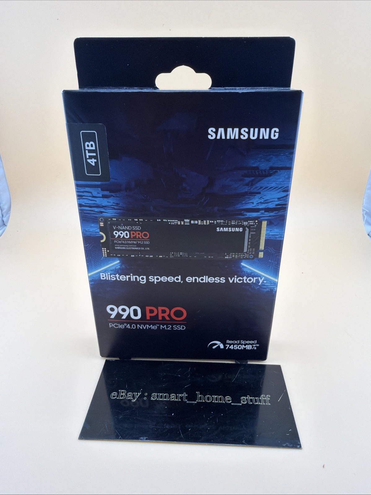 Samsung 990 PRO 4TB PCIe 4.0 x4 NVMe 7,450MB/s M.2 2280 SSD (MZ-V9P4T0B/AM)