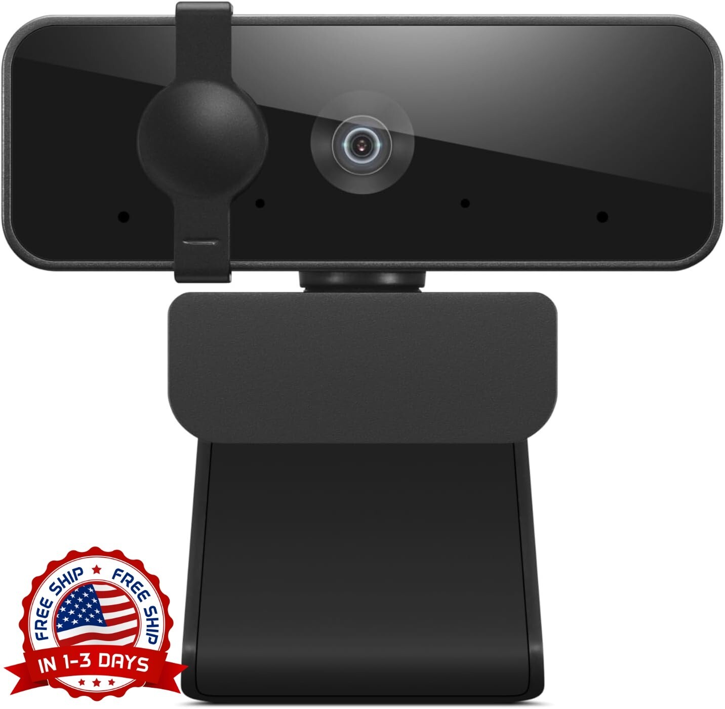 Cámara web HD 1080P, cámara web USB con cubierta de privacidad y 2 micrófonos.