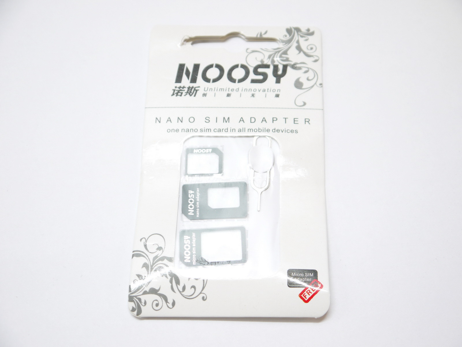 Black Nano Sim Micro Sim Standard Sim Card Adapter for iPhone 3GS 4 4S 5 5S 5C