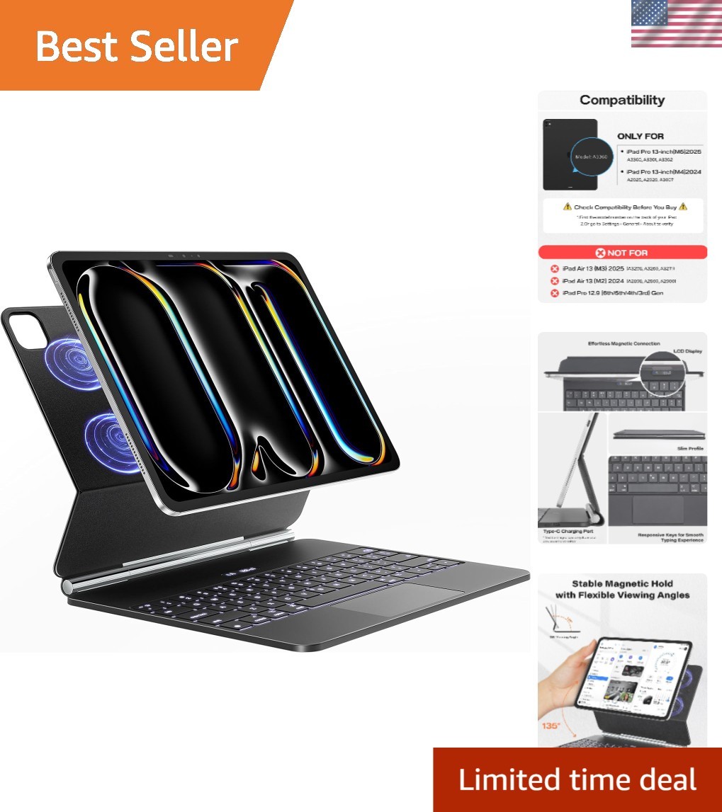 Magic Keyboard for iPad Pro 13 Inch (M5/M4, iPad Pro 13 m4 2024 black