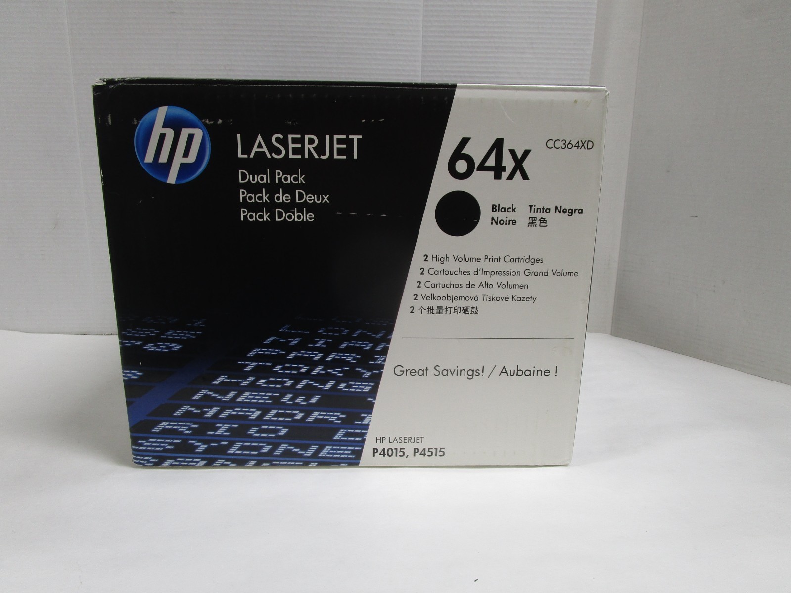 HP 64X CC364XD DUAL PACK High Yield Toner Laserjet OEM NEW OPEN BOX SEE PHOTOS