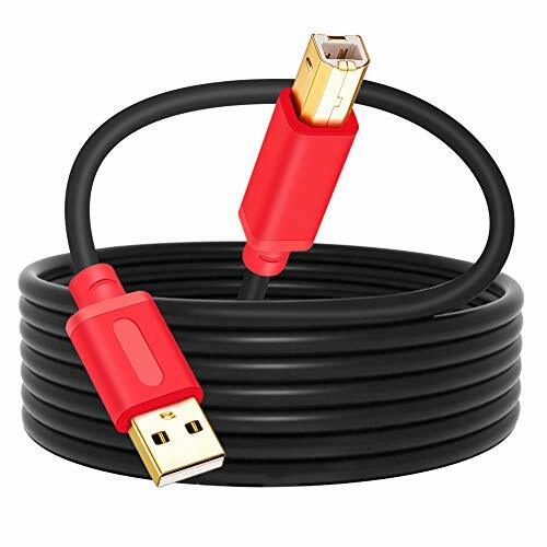 Printer Cable 30Ft 30Feet Hi-Speed USB 2.0 Type A Male to Type B Male Printer