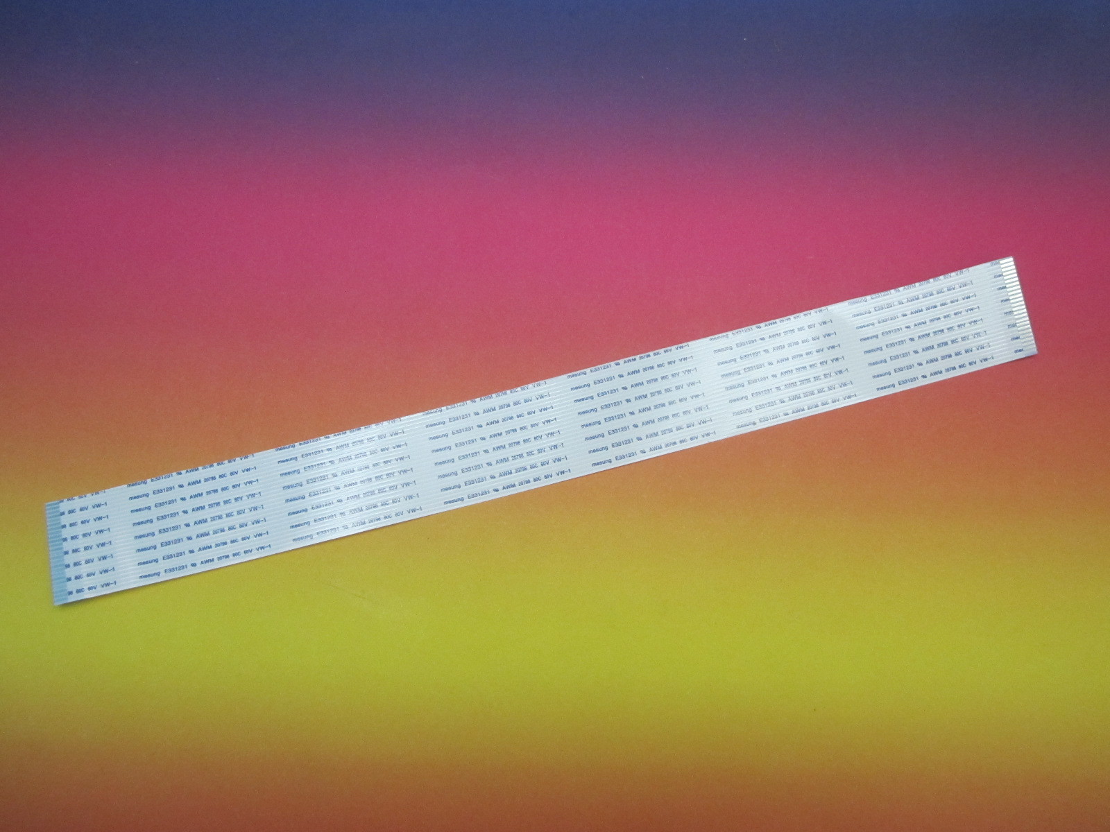 Flex Cable 1.25mm Pitch 24 Pin 300mm Type A AWM 20798 80C 60V