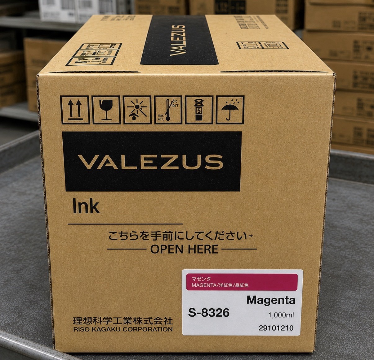 Genuine RISO VALEZUS S-8326 Magenta Ink 1000mL OEM Case of 6 T2100