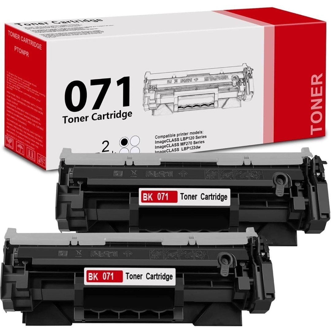 071 Toner Cartridge 2-Pack Black for Canon LBP122dw MF272dw MF273dw MF275dw