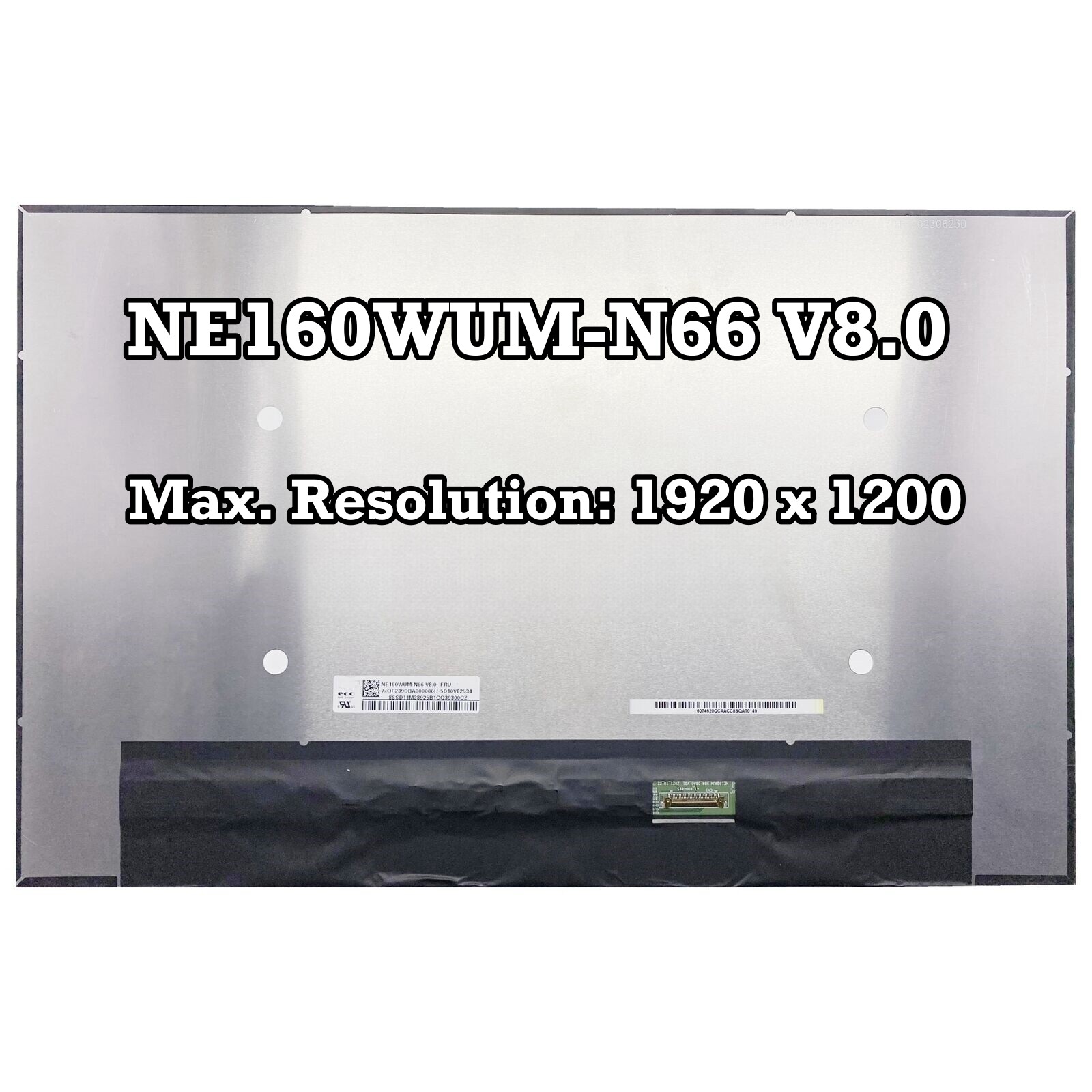 16" LLCD Screen Display Panel NE160WUM-N66 V8.0 NE160WUM N66 FHD 1920×1200